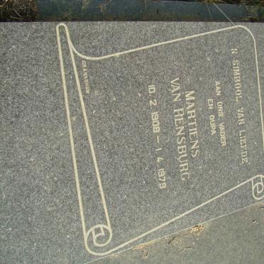 RENSBURG Martiens, van 1908-1979