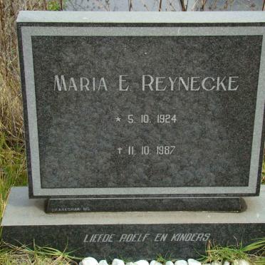 REYNECKE Maria E. 1924-1987
