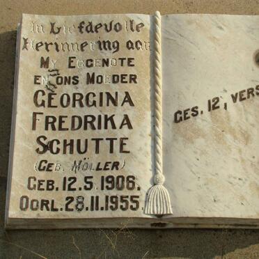 SCHUTTE Georgina Fredrika nee MOLLER 1906-1955