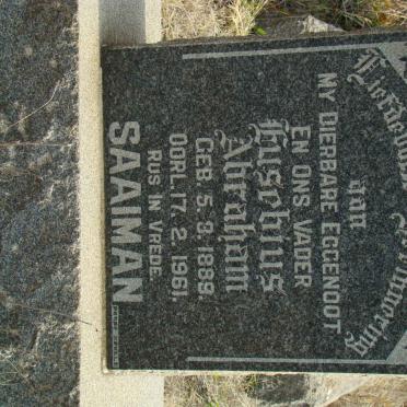 SAAIMAN Eusebuis Abraham 1889-1961