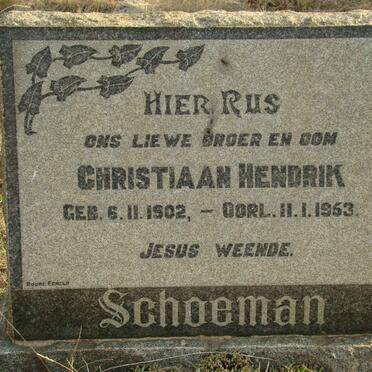 SCHOEMAN Christiaan Hendrik 1902-1953