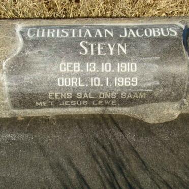 STEYN Christiaan Jacobus 1910-1969