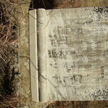 TOIT Anna Maria, du nee MOLLER 1861-1932