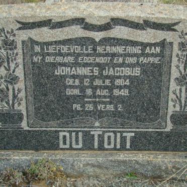 TOIT Johannes Jacobus, du 1904-1949