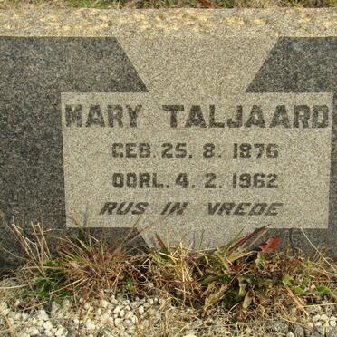 TALJAART Mary 1876-1962