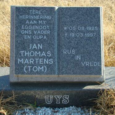 UYS Jan Thomas Martens 1925-1997