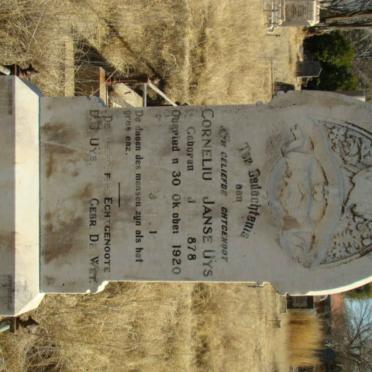 UYS Cornelius Janse 1878-1920