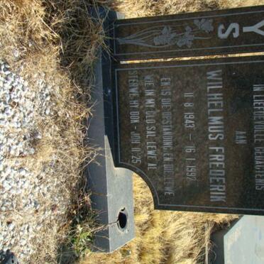 UYS Wilhelmus Frederik 1943-1992