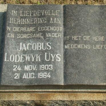 UYS Jacobus Lodewyk 1903-1964