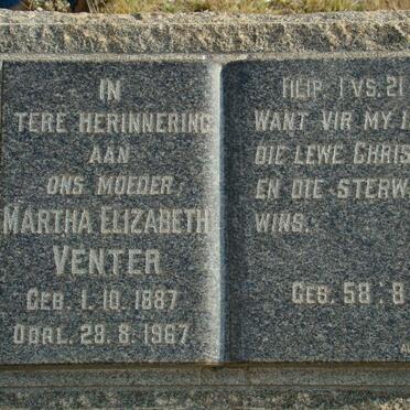 VENTER Maria Elizabeth 1887-1967