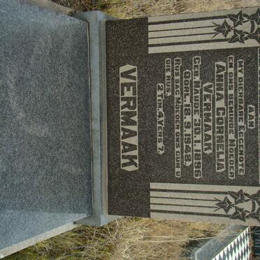 VERMAAK Anna Cornelia nee NAUDE 1896-1948