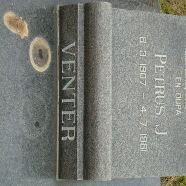 VENTER Petrus J. 1907-1981