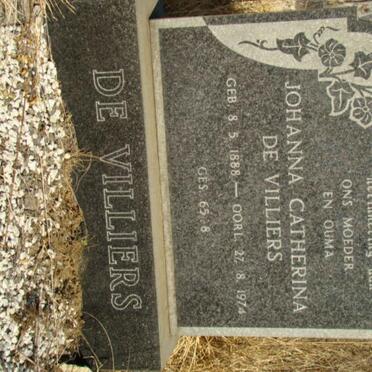 VILLIERS Johanna Catherina, de 1888-1974