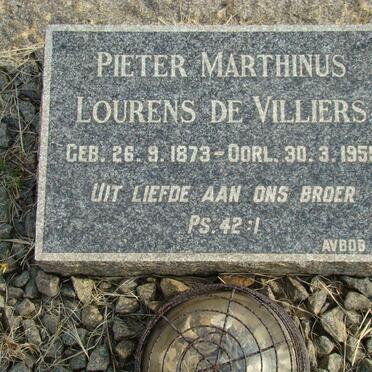 VILLIERS Pieter Marthinus Lourens, de 1873-1955