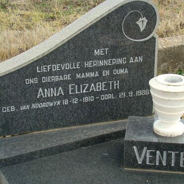VENTER Anna Elizabeth 1910-1986