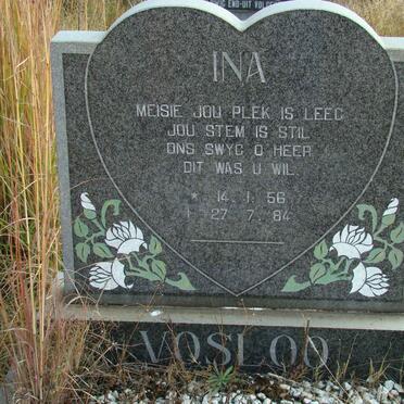 VOSLOO Ina 1956-1984
