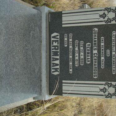 VERMAAK Johannes Gerhardus 1890-1972