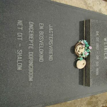 WEINICK Willy 1952-1998