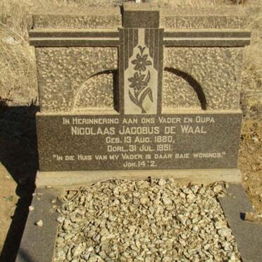 WAAL Nicolaas Jacobus, de 1880-1951