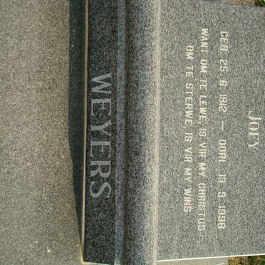 WEYER Joey 1912-1998