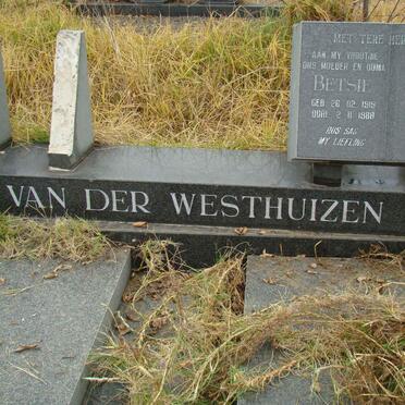 WESTHUIZEN Betsie, van der 1919-1988