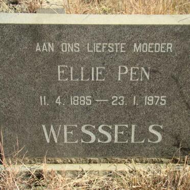 WESSELS Ellie Pen 1885-1975