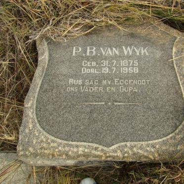 WYK P.B., van 1875-1958