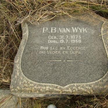 WYK P.B., van 1875-1958