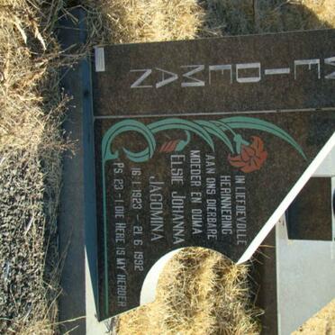 WEIDEMAN Elsie Johanna Jacomina 1923-1992