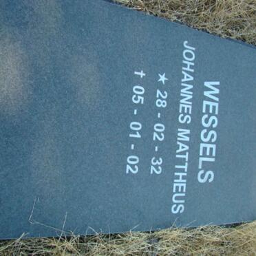 WESSELS Johannes Mattheus 1932-2002