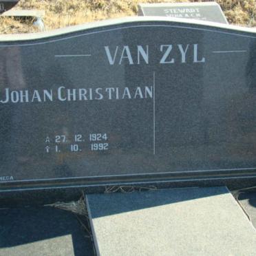 ZYL Johan Christiaan, van 1924-1992