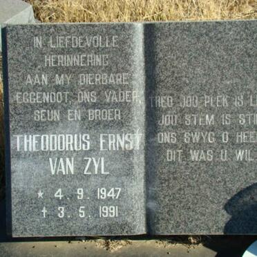 ZYL Theodorus Ernst, van 1947-1991