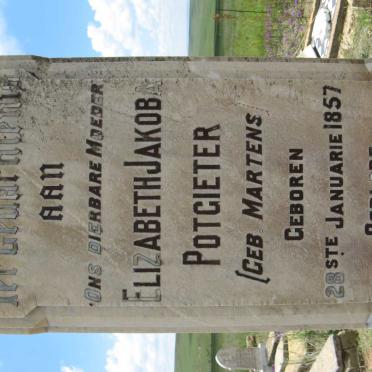 POTGIETER Elizabeth Jakoba nee MARTENS