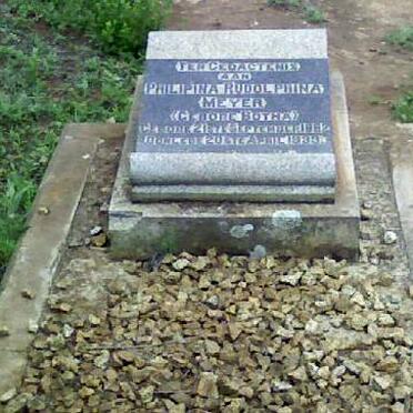 MEYER Philipina Rudolphina nee BOTHA 1882-1933