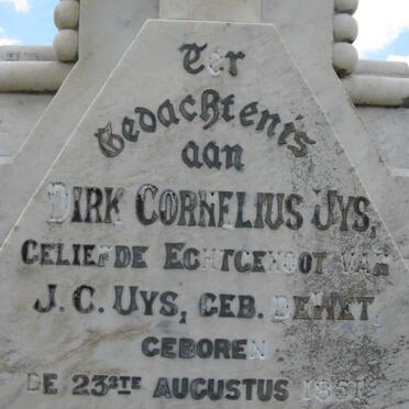 UYS Dirk Cornelius 1851-1908