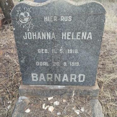 BARNARD Johanna Helena 1918-1919