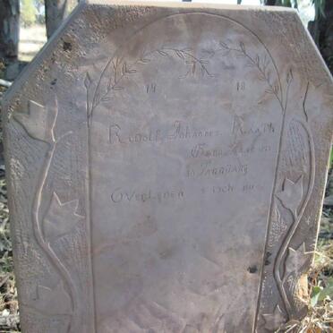 RAATH Rudolf Johannes 1877-1911