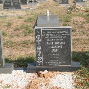 ABRIE Anna Thysina Catherina 1926-2004