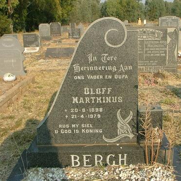 BERGH Oloff Marthinus 1898-1979