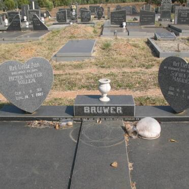 BRUWER Pieter Wouter WIillem 1931-2007 &amp; Sophia Anna Magrieta 1931-1987