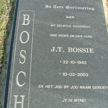 BOSCH J.T. 1942-2003