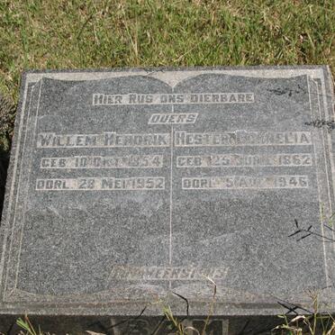 BAM Willem Hendrik 1854-1952 &amp; Hester Cornelia 1862-1946