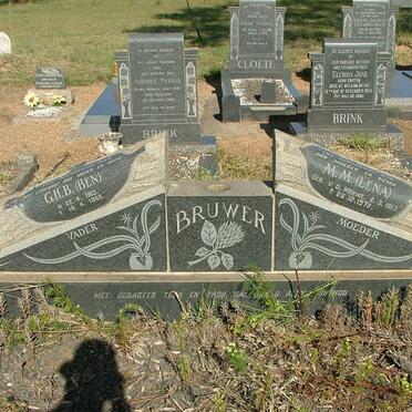 BRUWER G.H.B. 1913-1968 &amp; M.M. V.D. MERWE 1917-1979