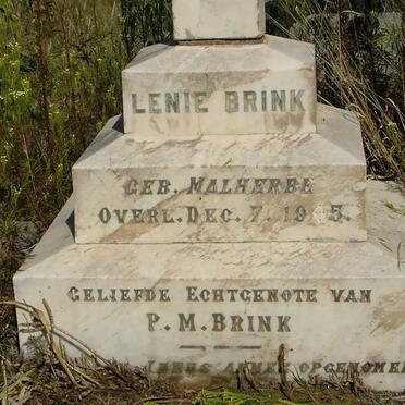 BRINK Lenie nee MALHERBE -1905