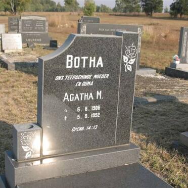 BOTHA Agatha M. 1906-1992