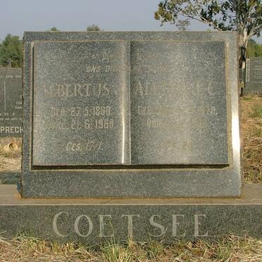 COETSEE Albertus 1880-1969 &amp; Al?