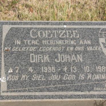 COETZEE Dirk Johan 1935-1985