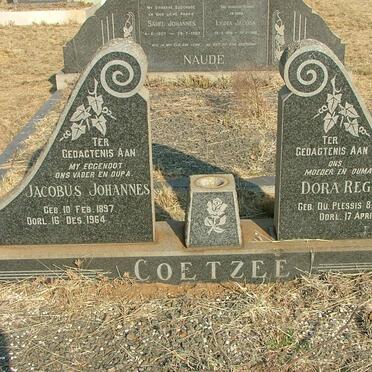 COETZEE Jacobus Johannes 1897-1964 &amp; Dora Regina DU PLESSIS 1899-1970