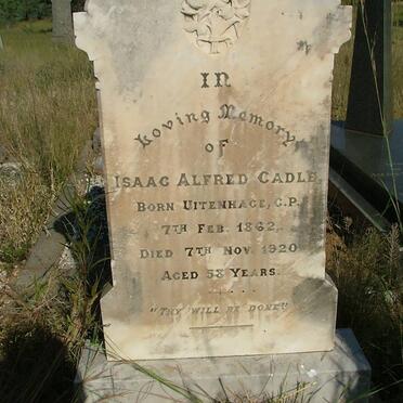 CADLE Isaac Alfred 1862-1920