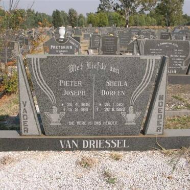 DRIESSEL Pieter Joseph, van 1906-1991 &amp; Sheila Doreen 1912-1992